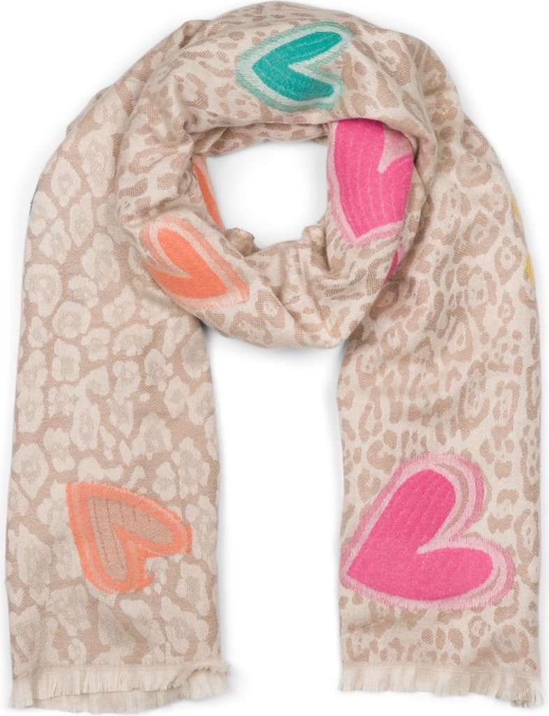 styleBREAKER Damen Schal mit Leopardenmuster und Produktbild 