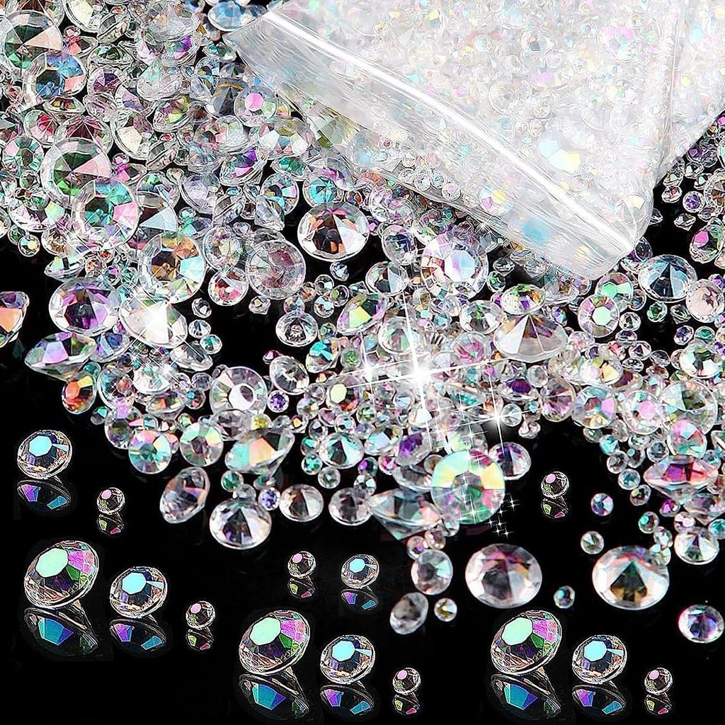 Acryl Diamanten Deko Set für Hochzeit Weihnachten DIY 4200 Produktbild 