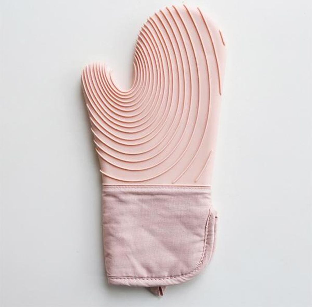 360Home Silikonhandschuhe Isoliert Backhandschuhe hitzebeständig Rosa