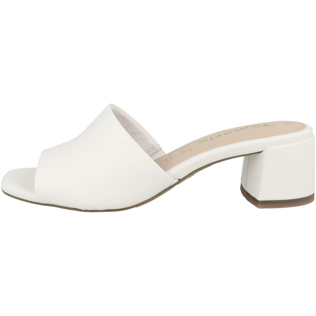 Sandales Confort Tamaris Pour Femme - Cuir, Large Fit, Semelle Amortissante T-FLOW - Pantolette