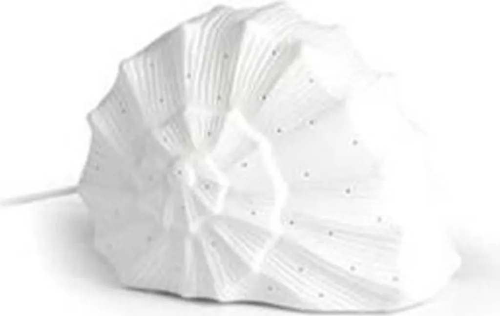 Petite lampe de table céramique escargot 22x18cm - Éclairage doux anti-éblouissement