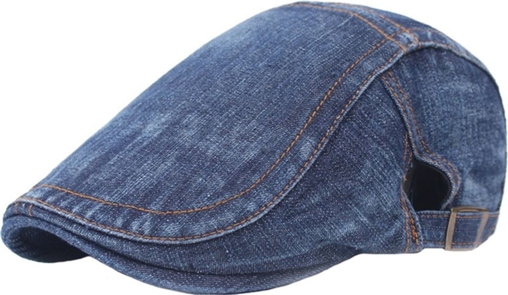 Sommer Stilvolle Denim Duckbill Cap Mode Bequeme Einstellbar Duckbill Kappe für Damen und Herren, Style 2, Größe: 55-60 cm, Farbe: Dunkelblau