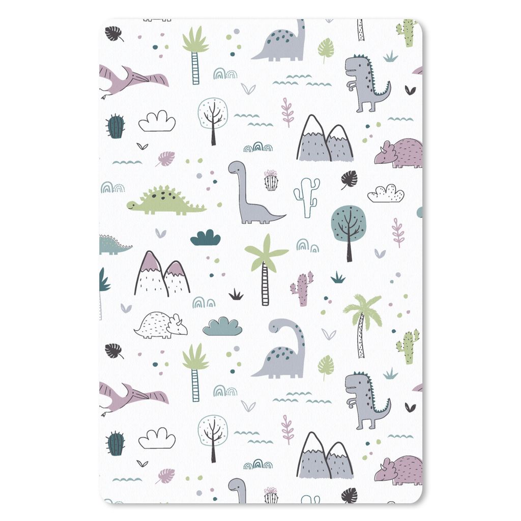 MuchoWow Mauspad Mousepad Muster - Dinosaurier - Kinder - Baby - Jungen - Mädchen - Kind 18x27 cm - Mousepads - Maus Mat - Pad - Mausunterlage