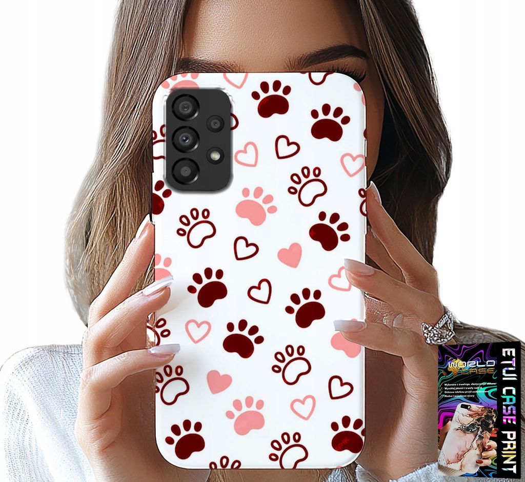 Etui Für Samsung A52 / A52S - Hundepfoten Auf Weissem Hintergrund, Hund, Katze, Teddybär