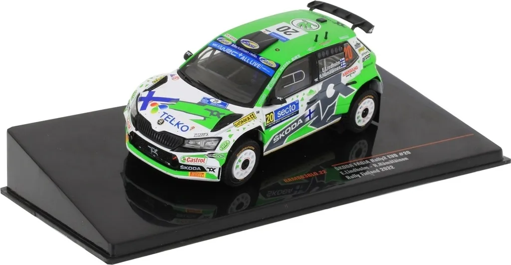 Réplique Fidèle Škoda Fabia Rally2 EVO IXO 1:43 : Finition sans Faille - 7