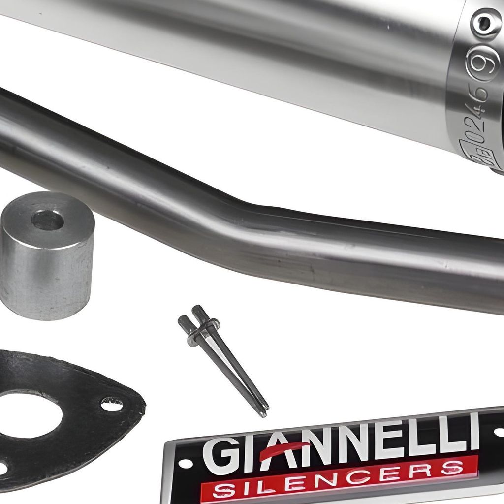 Giannelli Auspuffanlage Endtopf Aluminium mit ABE kompatibel mit Derbi