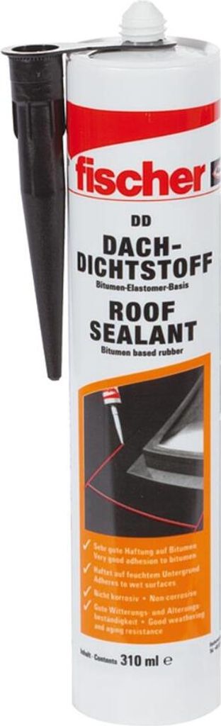 fischer Dach-Dichtstoff DD 310 ml schwarz Produktbild 