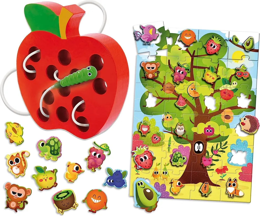Jeu de Tri Montessori en Bois - Fruits & Co Lisciani pour Tout-petits - 6