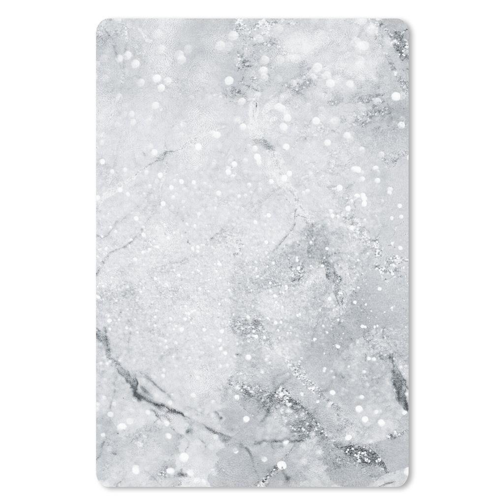 MuchoWow Mauspad Mousepad Marmor - Glitter - Grau 40x60 cm - Mousepads - Maus Mat - Pad - Mausunterlage - Schreibtisch Accesoire