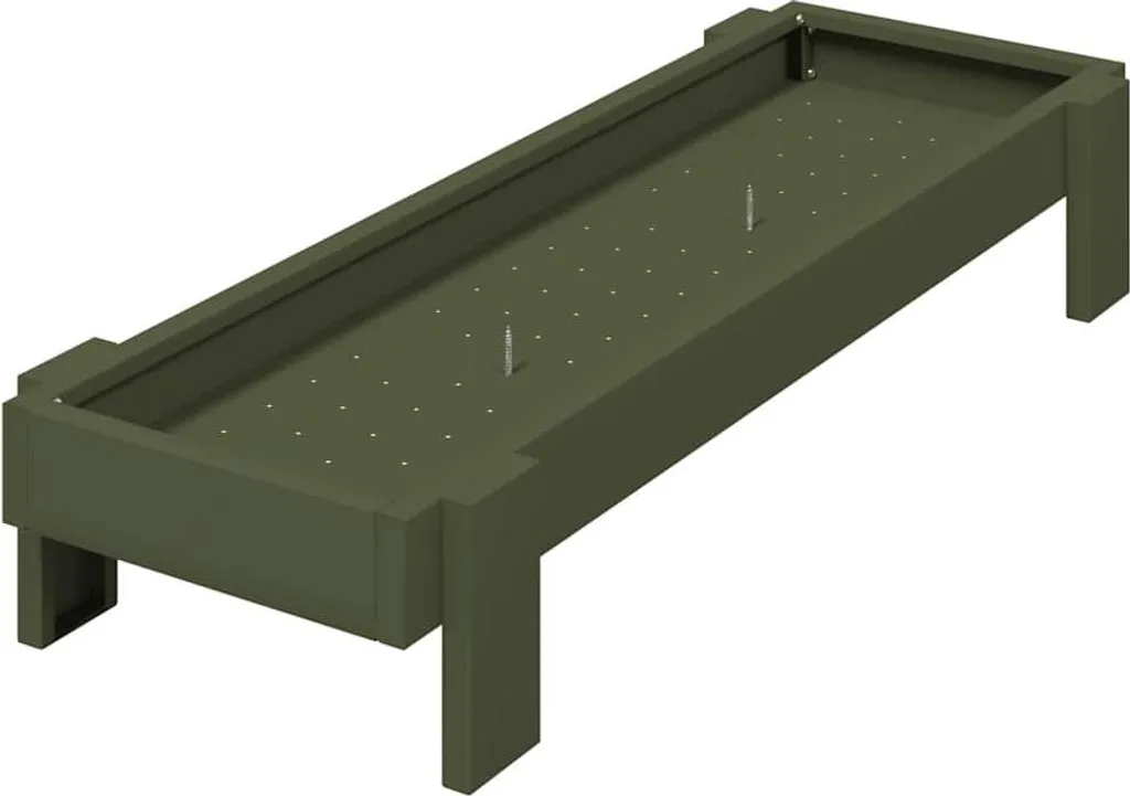 Mangiatoia Avicola Verde Oliva 80cm - Design Ergonomico Anti-Ruggine