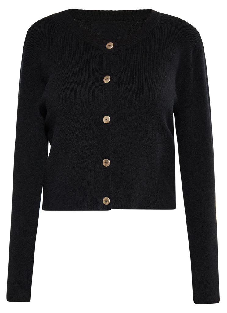 MALUBA Damen Cardigan - Schwarz, XXL