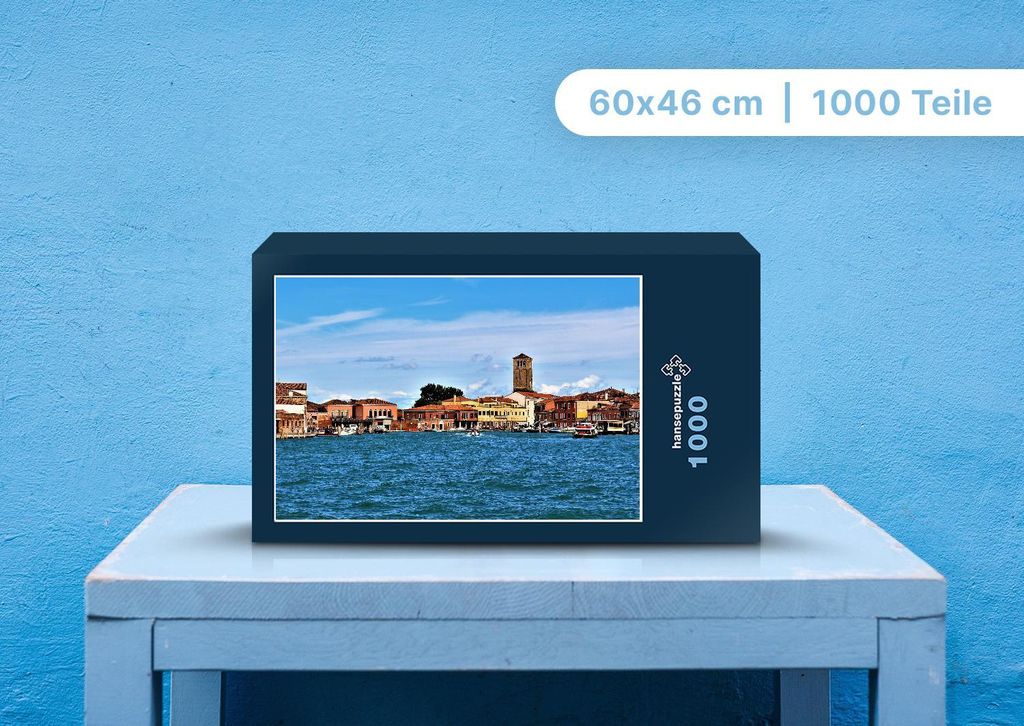 hansepuzzle 99527 - Venedig Puzzle, 1000 Teile, Reisen, 60,0 x 46,0cm mit hochwertiger Aufbewahrung, Kartonbox und wiederverschließbarem Beutel