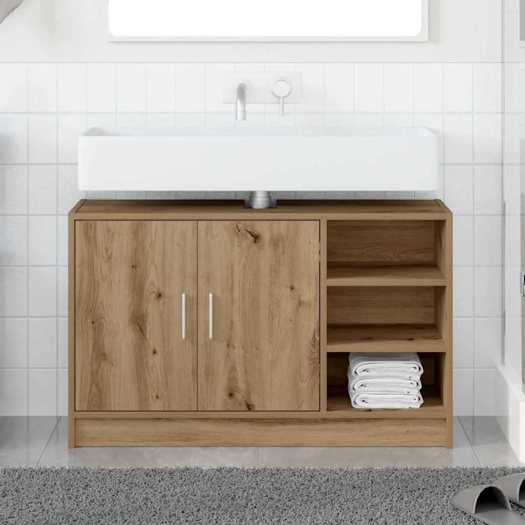 Maison Exclusive - Mobile da bagno in rovere artigianale 90 x 29 x 55 cm Materiale ligneo