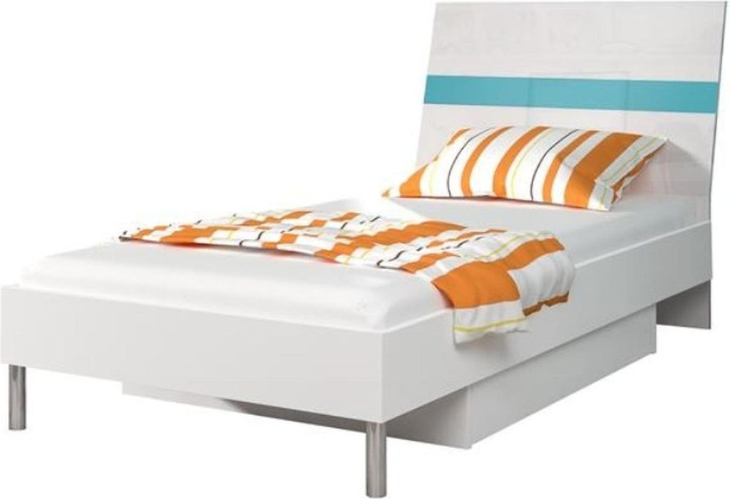 Betten Kinderbett Kinderzimmer Bett Kinderbett Möbel Holz Turkis Hochglanz Neu