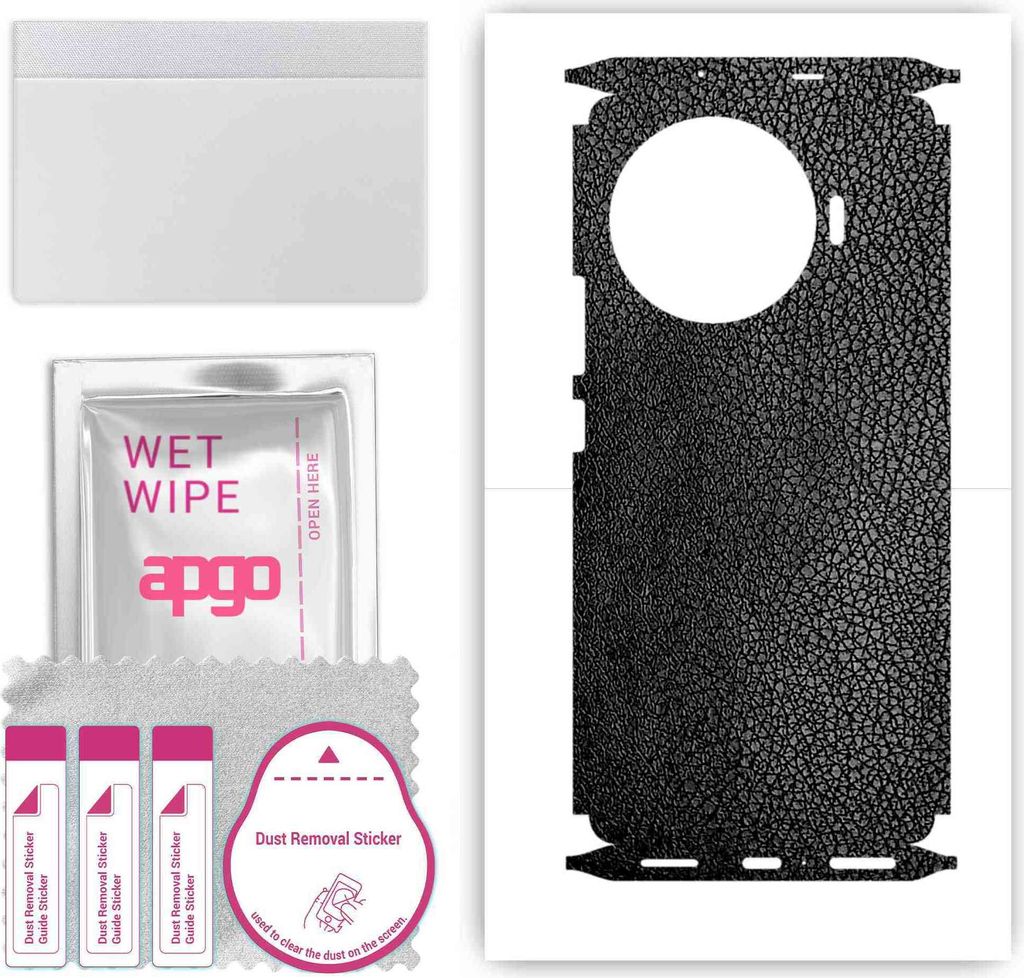 apgo Rückseite + Seiten Schutzfolie, Skin, kompatibel mit Tecno Spark 20 Pro+ Plus, Hinten Displayschutzfolie aus Vinylfolie, kratzfest, einfache ...