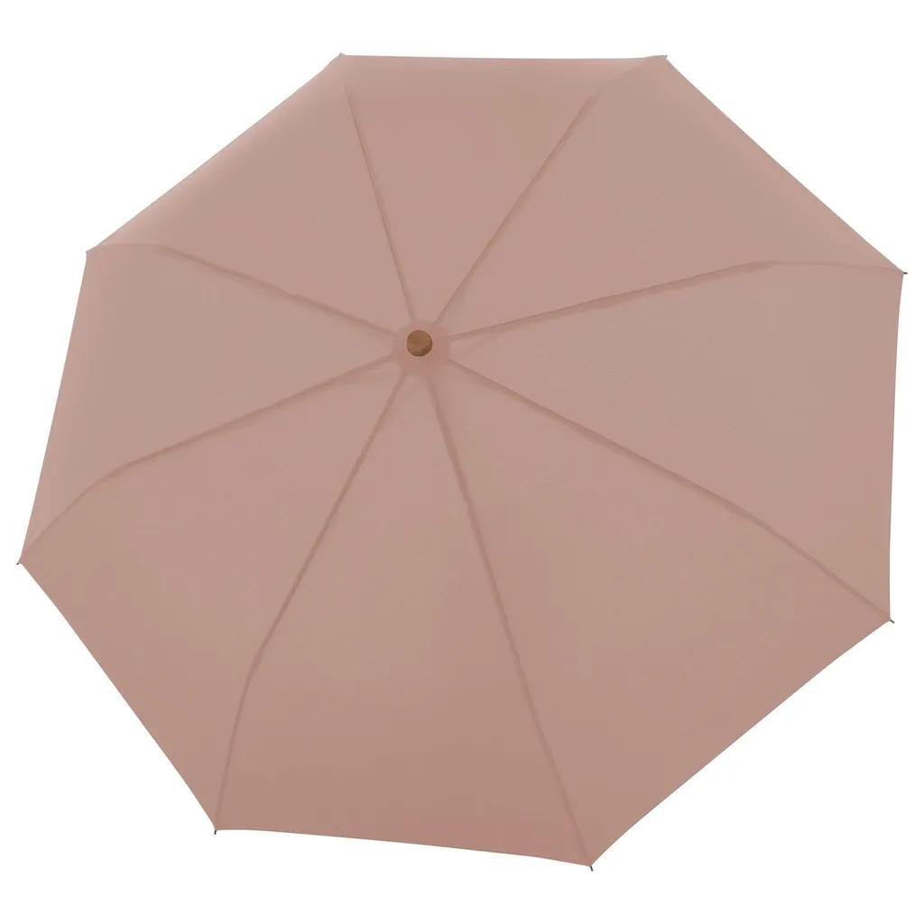 Doppler Nature Long AC Ombrello Bastone Sostenibile Gentle Rose Beige