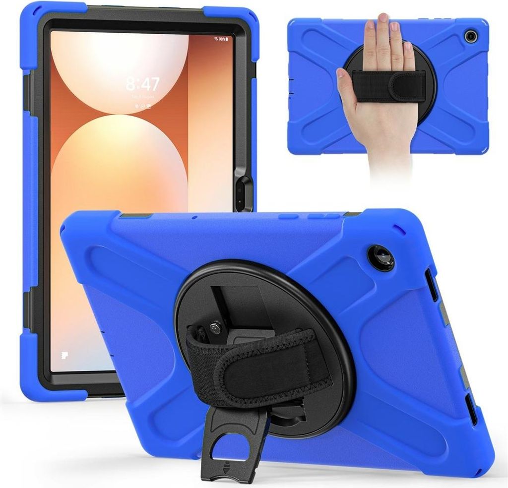Samsung Galaxy Tab A11 Plus Hülle - Coverup Heavy Duty Case mit Ständer - Blau