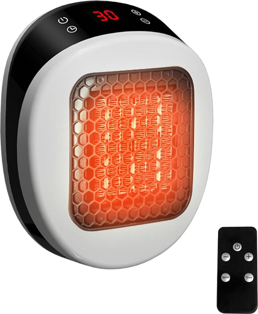 MODFU Heizlüfter, Wandheizer, Elektrischer Heizlüfter, Wandmontage, Raumheizung, Heizgerät, Schnelle Wärme, Badezimmerheizung, Kompakt, Thermos...