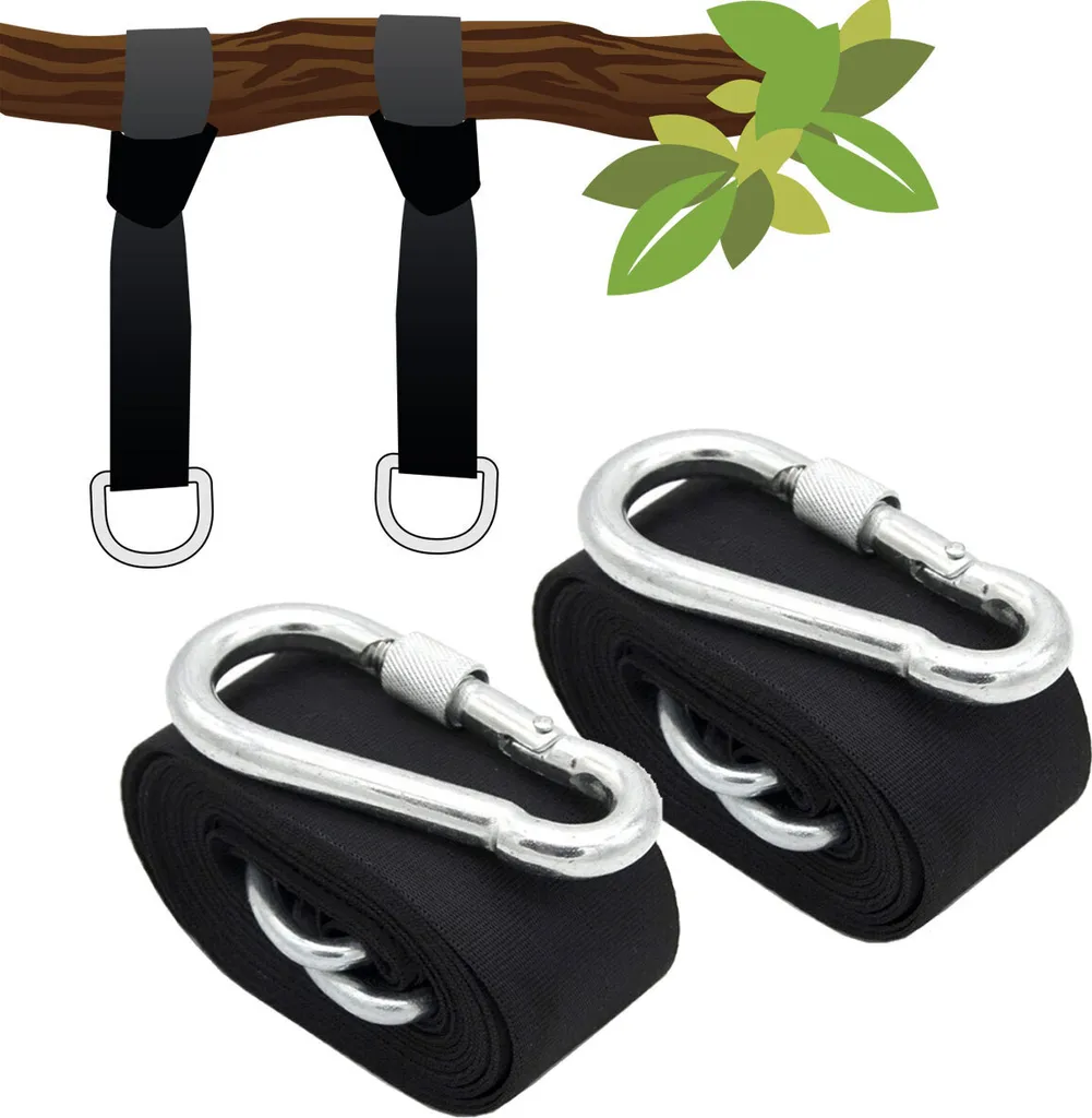 Attache balançoire pour arbre suspension sécurisée 300kg sangles 3m x 5cm