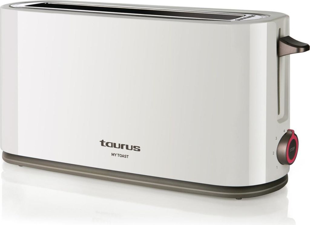 Toster Mytoast TAURUS z jedną szczeliną, długi, biały Zdjęcie produktu 