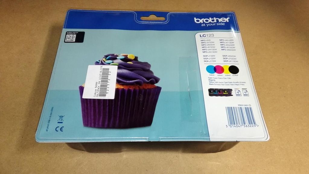 Brother LC-123VALBP, Schwarz, Cyan, Magenta, Gelb, 4 Produktbild 