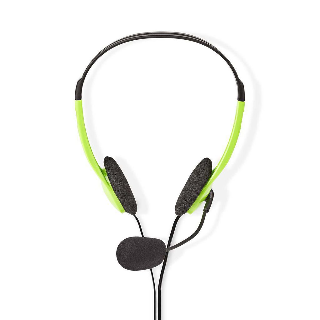 Nedis PC-Headset - Auf Ohr - Stereo - 2x 3.5 mm - Klappbarer Mikrofon - Grün