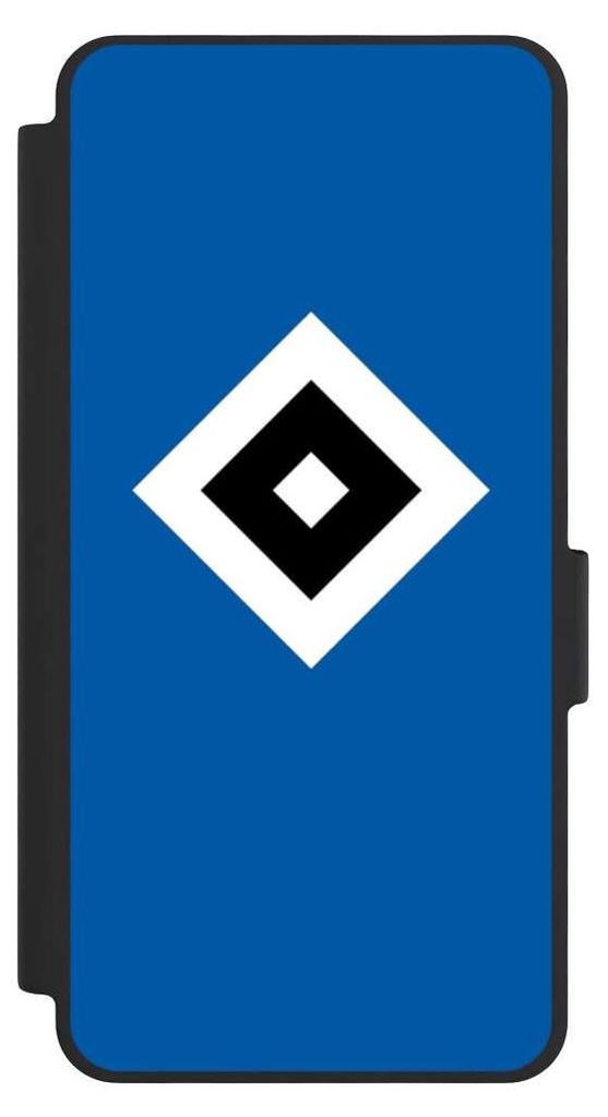 NIVOCASE Klapphülle für Samsung Galaxy S26 Handyhülle aus Kunst Leder NIVOflip schwarz HSV Hamburger SV Logo