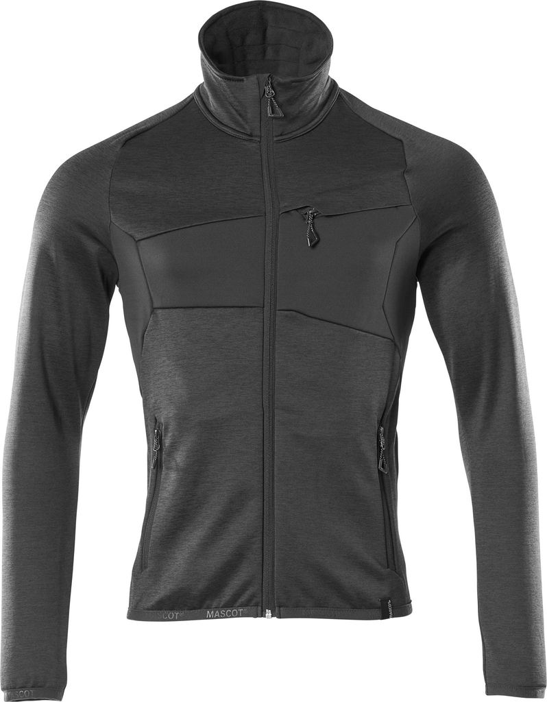 MASCOT 18103-316-09-L, Jumper, Mann, Schwarz, L, 104 cm, Elasthan, Polyester