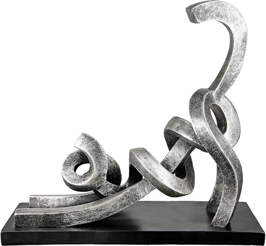 Statua Gatto Casablanca Argento 31cm - Regalo per Amanti Gatti 52776