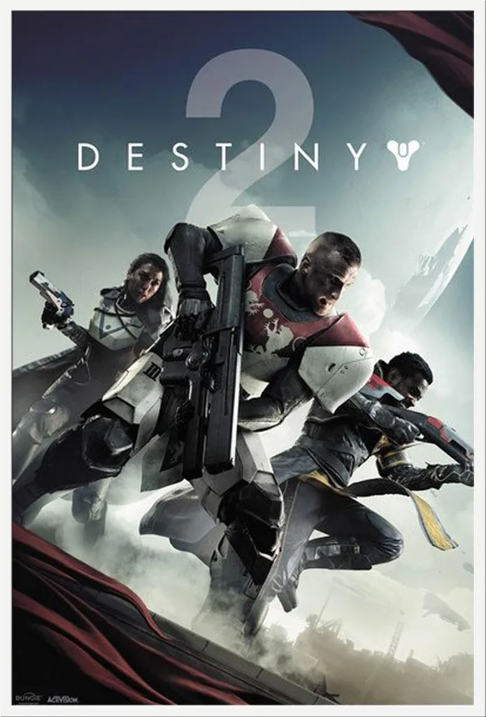 Affiche Destiny 2 Encadrée Shinsuke Blanc : Protégez vos Posters du Temps