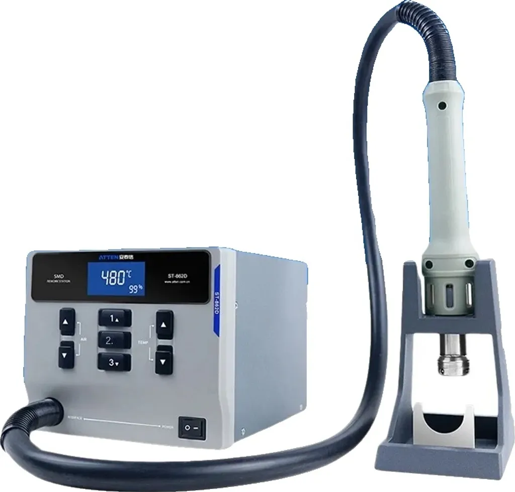 Pistolet air chaud 1000W digital : évitez la surchauffe des composants