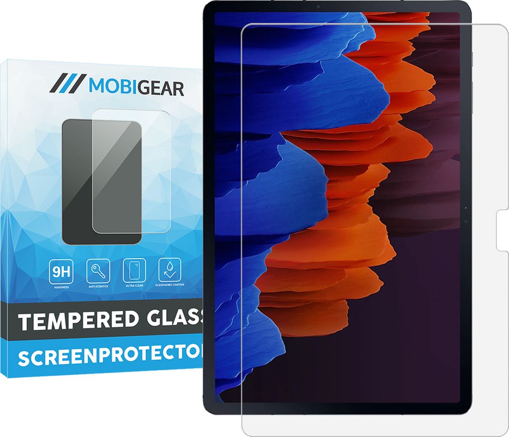 Mobigear Samsung Galaxy Tab S8 Plus Panzerglas Gehärtetes Glas Displayschutz - Hüllenfreundlich