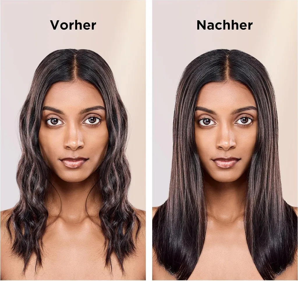 Piastra per capelli Arricciamento e raddrizzamento PARWIN PRO BEAUTY Piastra per capelli, rivestimento in nano titanio Piastra per capelli Ampia piastra riscaldante setosa, 2 in 1 Piastra per capelli Arricciamenti - 7