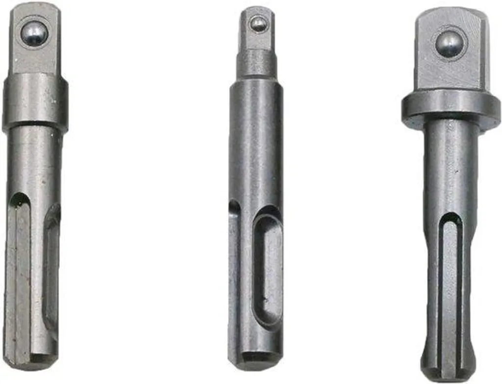 Adaptateur SDS Plus en Acier Trempé avec Tige de Rallonge Carré 1/4