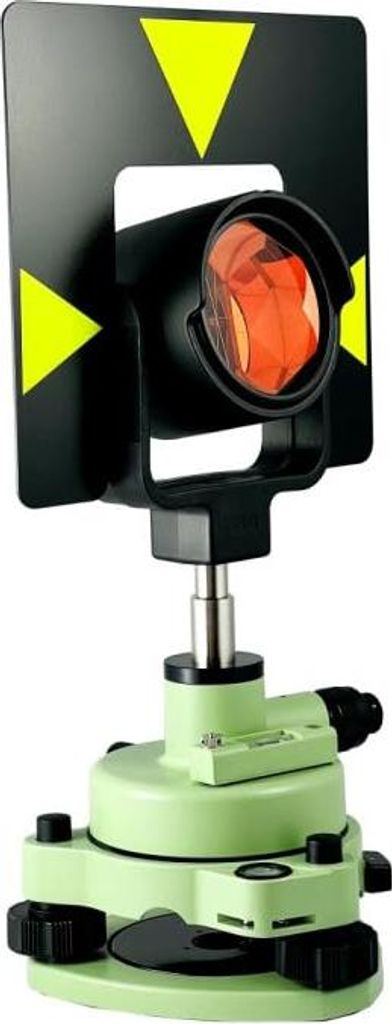 Vermessungs-Prisma-Set Typ GPH1 Komplettset mit Prisma 64mm 0mm Offset Zieltafel Träger mit Optiklot Dreifuß Swiss-Style Transportkoffer für Tot...