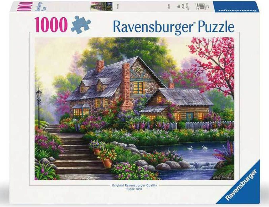 Ravensburger Puzzle Romantisches Cottage 1000 Teile