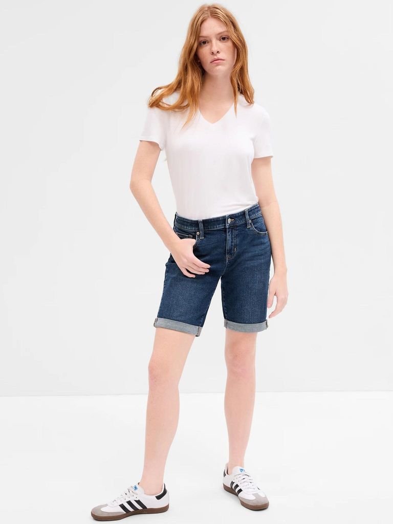 GAP Jeansshorts mit mittelhohem Bund, Größe 26