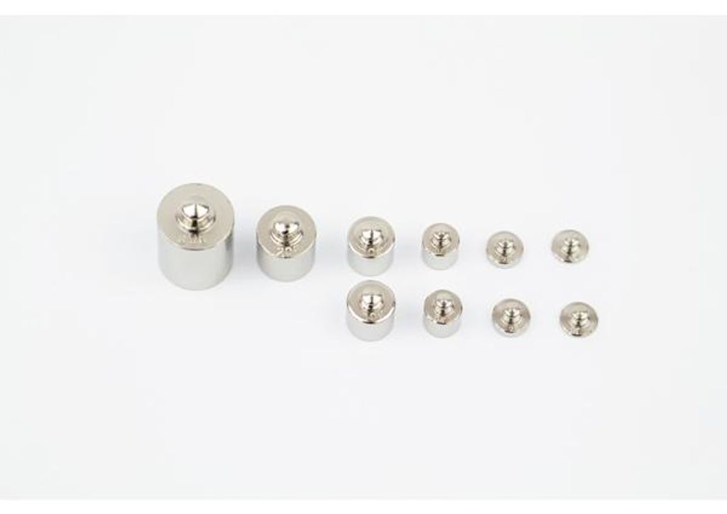 EDUPLAY 120147 Metallgewichte, silber, 10-teilig (1 Set)