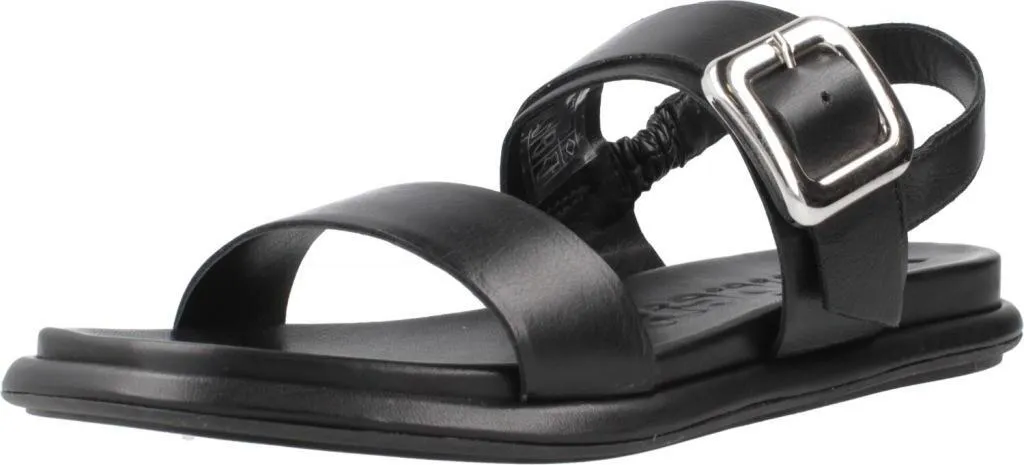 Sandales Noires Wonders BT8903 - Idéales Bureau et Ville | Femme