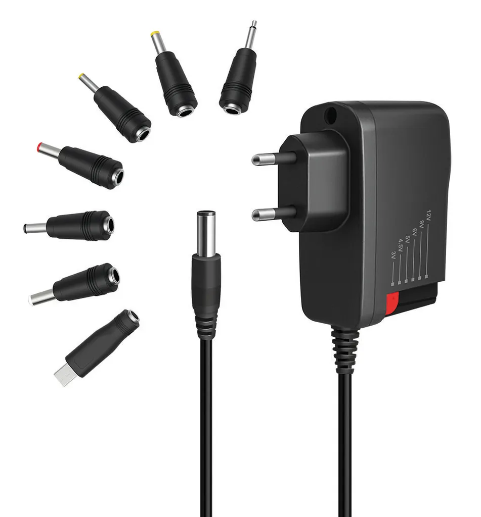 Chargeur universel multi-tension LogiLink 24W transformateur réglable