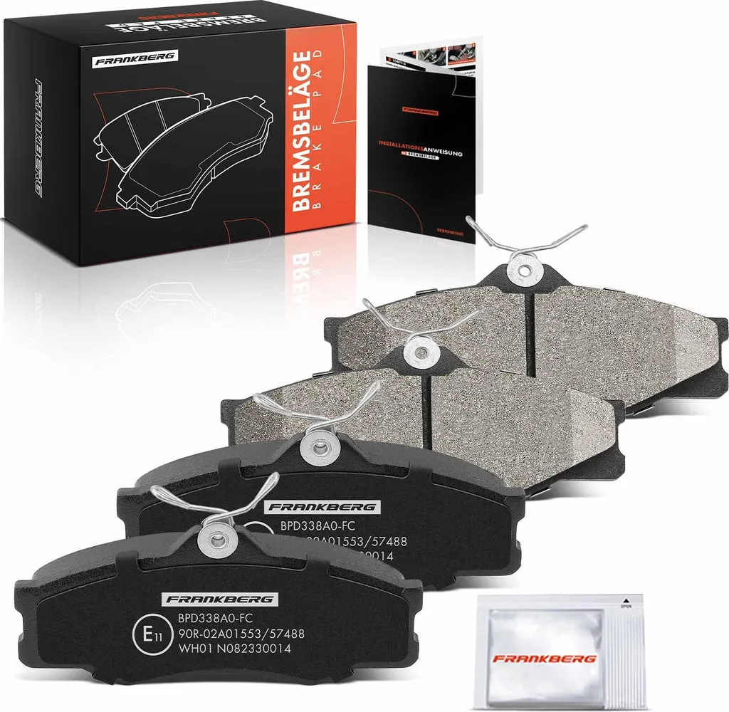 Kit freinage avant Transporter III : 4 plaquettes pour entretien VW T3