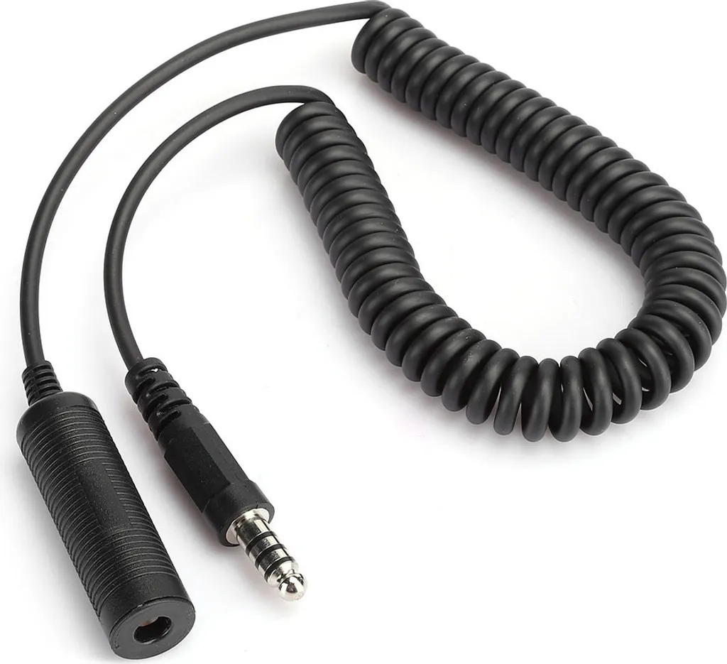 Câble d'Extension Audio pour Casque d'Hélicoptère avec Prise Militaire