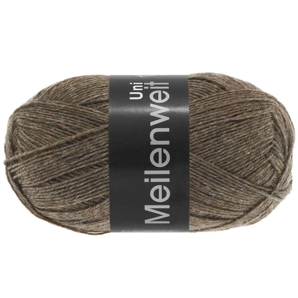 Lana Grossa - Meilenweit 100g 1334 braun meliert Produktbild 