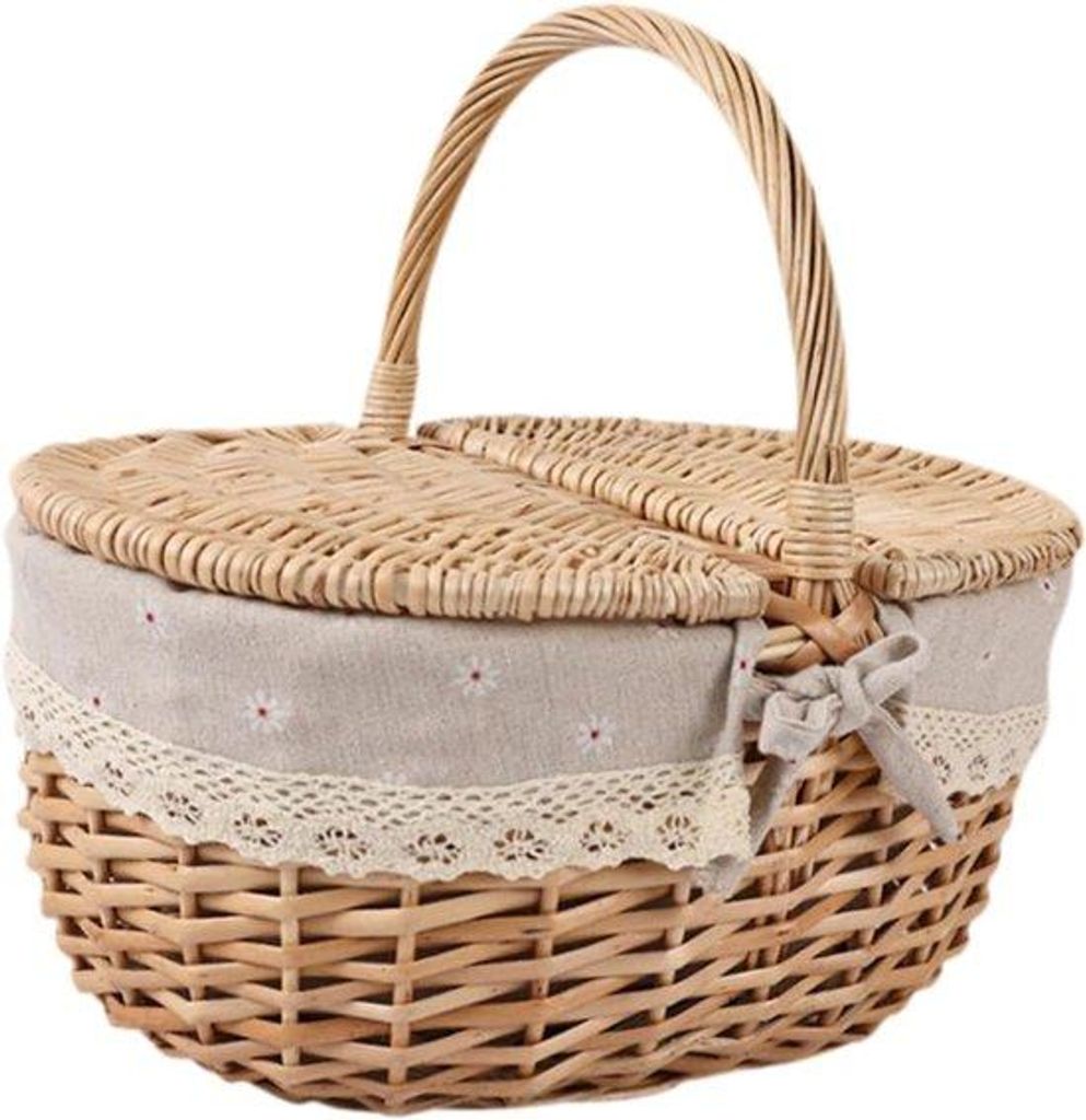 Wicker Picknicktisch aus Rattan für Strand und Camping