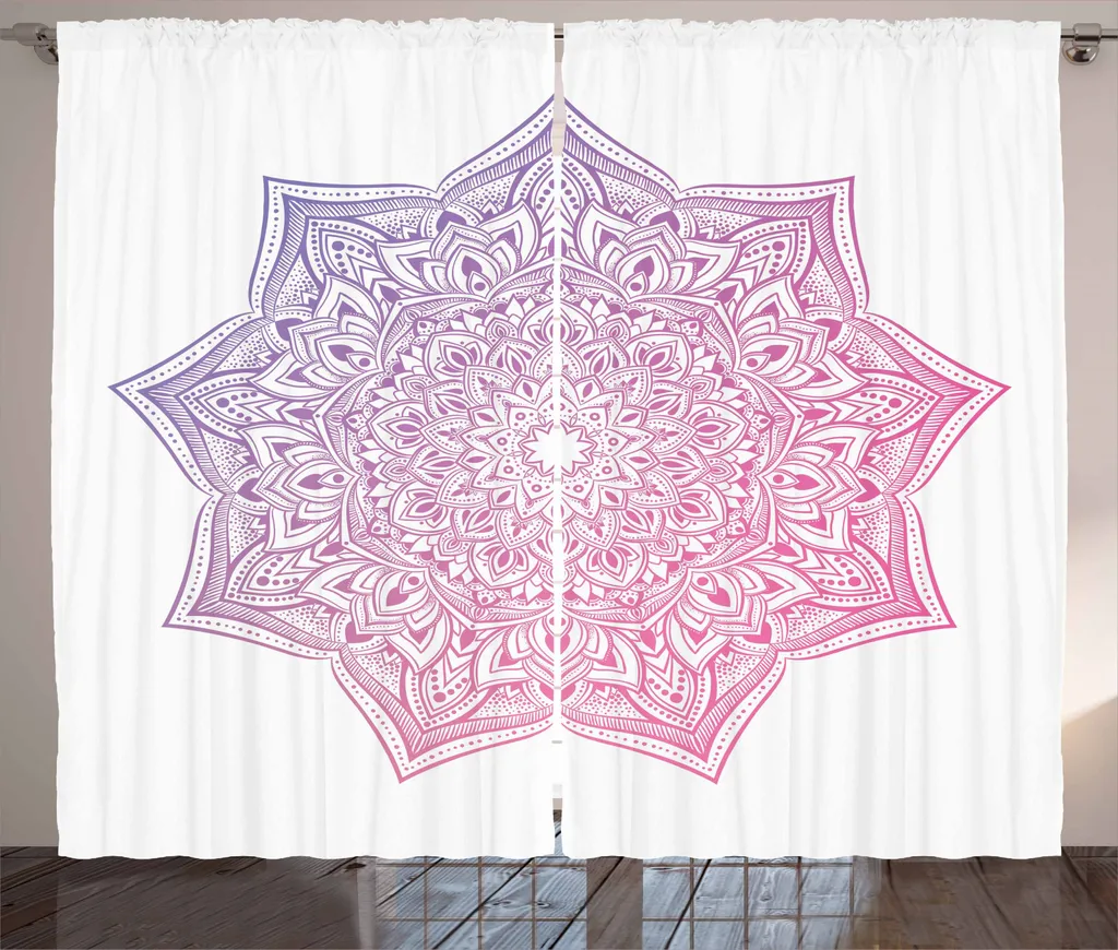 Tenda Mandala ABAKUHAUS Rosa Mauve 280x245 cm | Arredamento Boho Chic