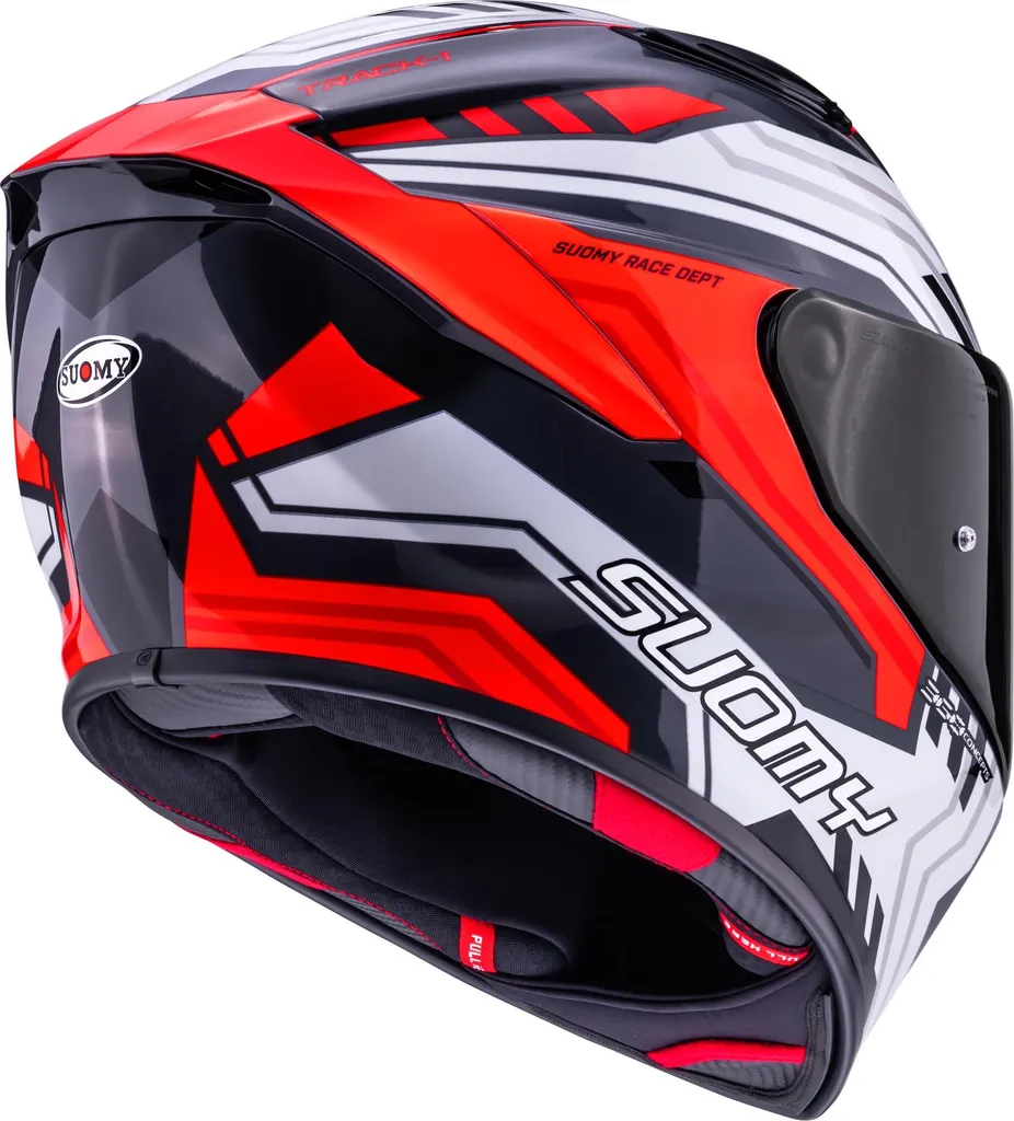 Casque Suomy Track-1 Framework Anthracite Rouge M : Sécurité et Style - 5