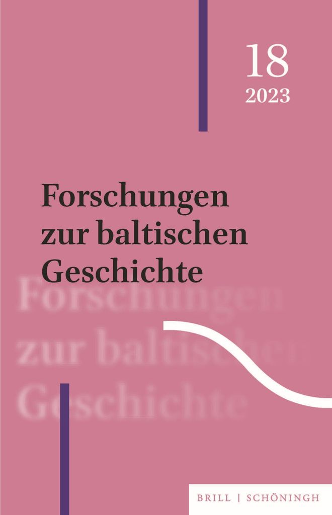 Forschungen zur baltischen Geschichte