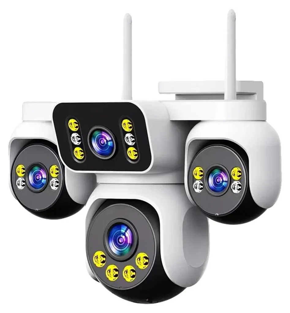 Caméra de surveillance intérieure 360° 10K avec résolution de 20 MP