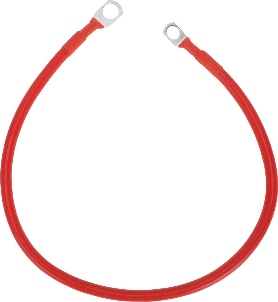 Universal 3/8" Lug 5/16" Lug 7 AWG Gauge 1.5FT Batterie Inverter Kabel Batterie Kabel Verzinntes Kupfer 1 Stück Rot