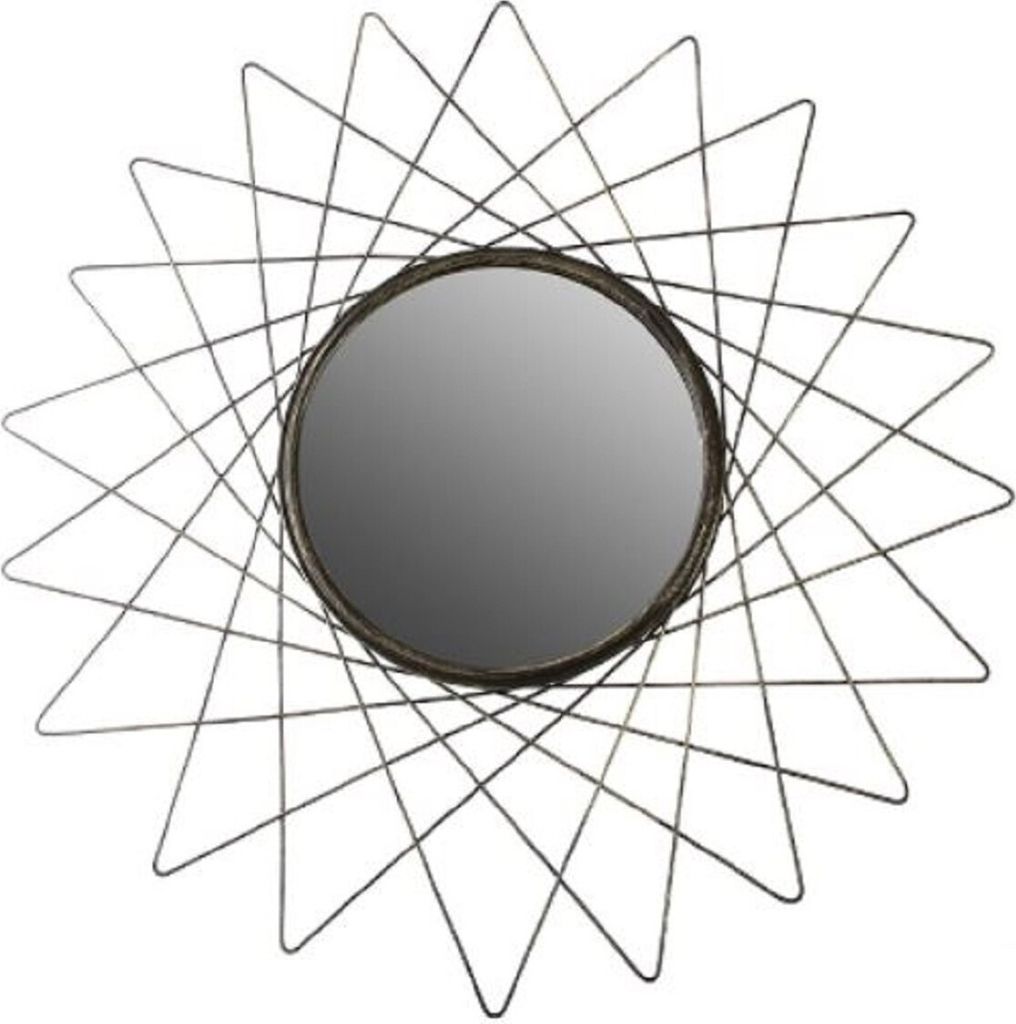 Casa Padrino Designer Wandspiegel Antik Goldfarben Ø 60 cm - Designer Spiegel